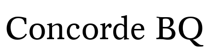 Concorde BQ Font Image