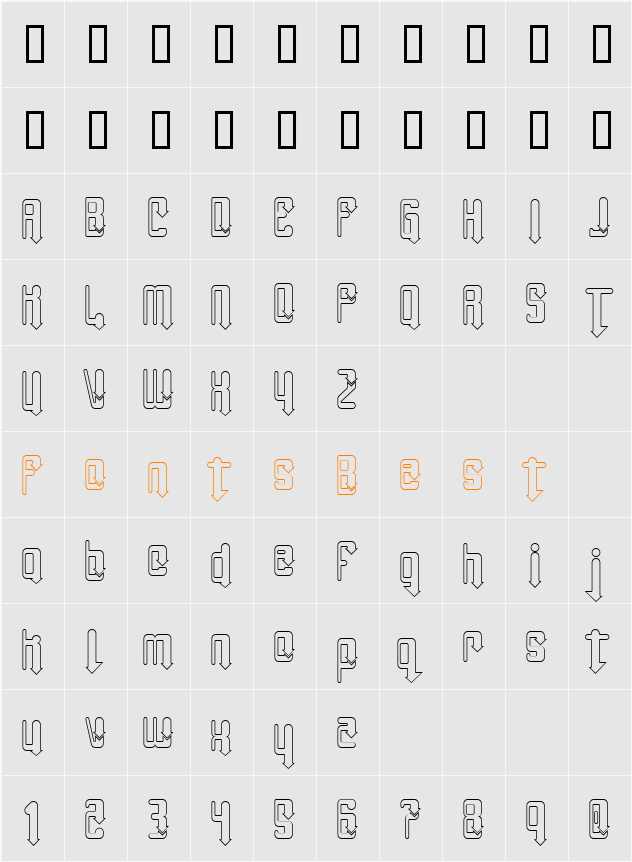 Angie TanLines Character Map