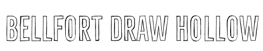 Bellfort Draw Hollow Font Image