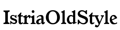 IstriaOldStyle Font Image