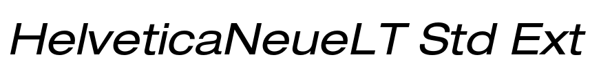 HelveticaNeueLT Std Ext Font Image