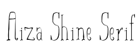 Aiza Shine Serif Font Image