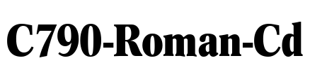 C790-Roman-Cd Font Image