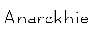 Anarckhie Font Image