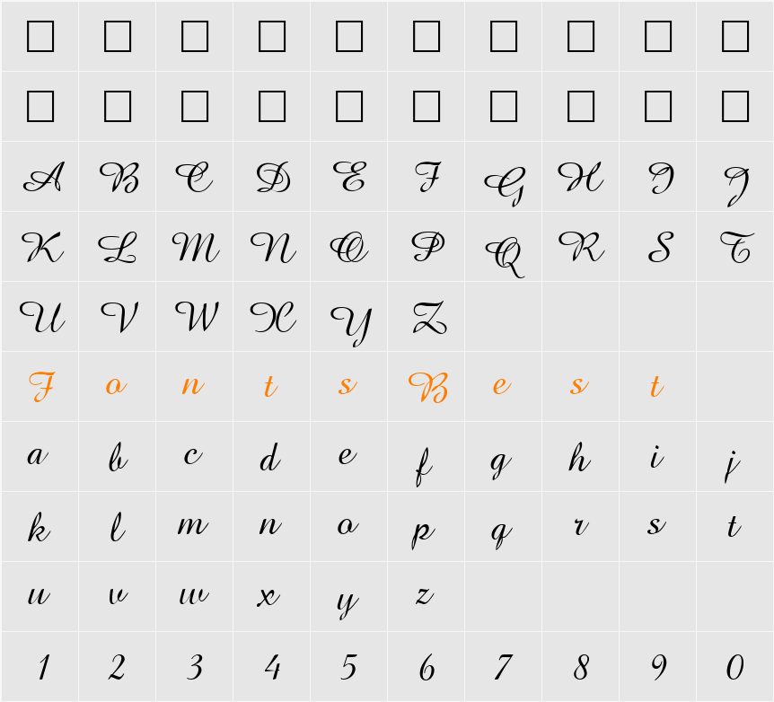 Amaze Character Map