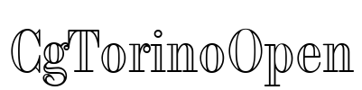 CgTorinoOpen Font Image