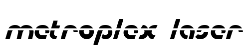 Metroplex Laser Font Image