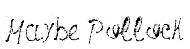 Maybe Pollock Font Image