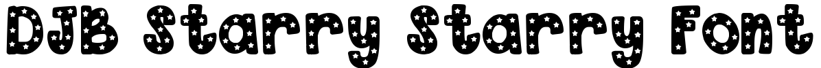 DJB Starry Starry Font Font Image