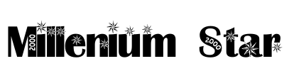 Millenium Star Font Image