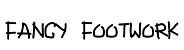 Fancy Footwork Font Image