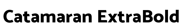 Catamaran ExtraBold Font Image