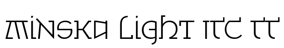 Minska Light ITC TT Font Image