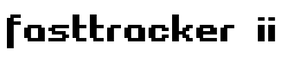 Fasttracker II Font Image