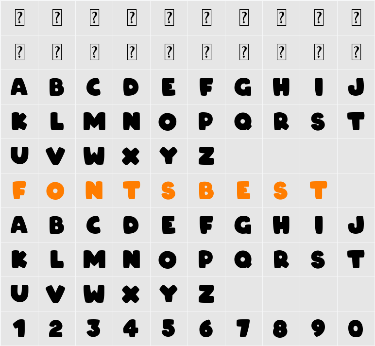 ARCO Character Map