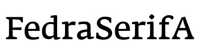 FedraSerifA Font Image