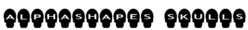 AlphaShapes skulls Font Image