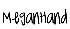 MeganHand Font Image