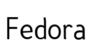 Fedora Font Image