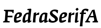 FedraSerifA Font Image