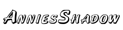 AnniesShadow Font Image