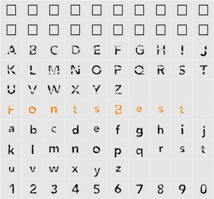 Agenda Character Map