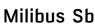 Milibus Sb Font Image