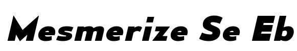 Mesmerize Se Eb Font Image