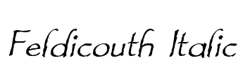 Feldicouth Italic