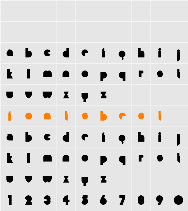 Misirlou Cyr Character Map