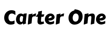 Carter One Font Image