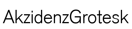 AkzidenzGrotesk