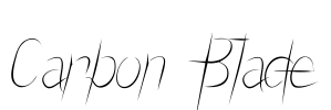 Carbon Blade Font Image