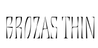 Brozas Thin Font Image