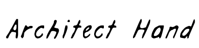 Architect Hand Font Image