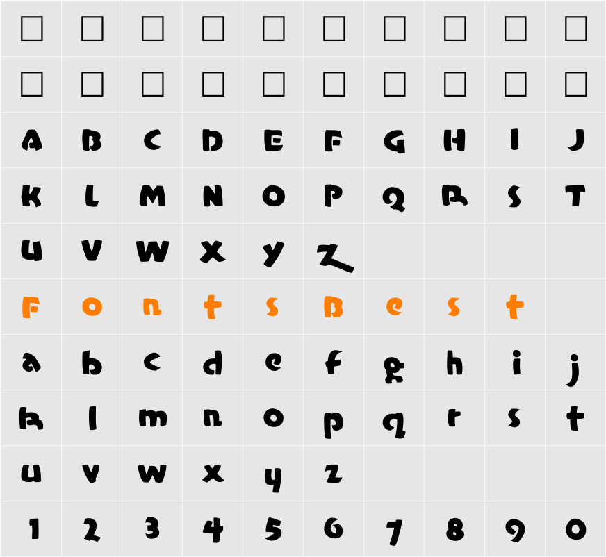 Casual Character Map