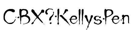 CBX-KellysPen Font Image