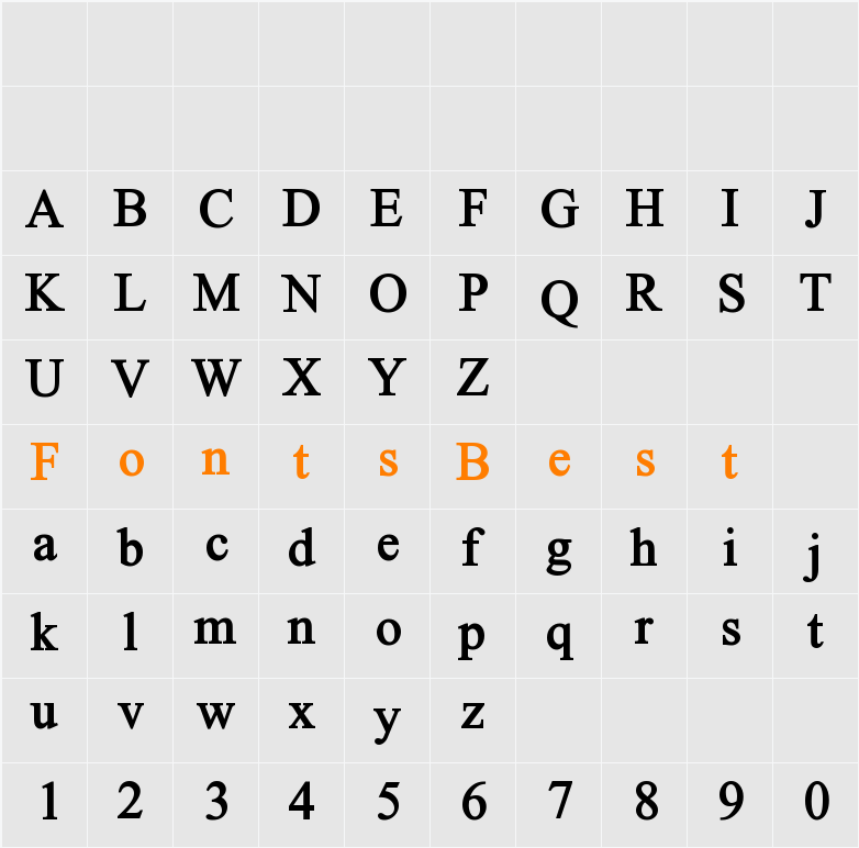 ALKATIP Tor Character Map