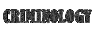 Criminology Font Image