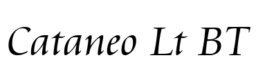 Cataneo Lt BT Font Image