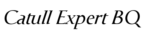 Catull Expert BQ Font Image