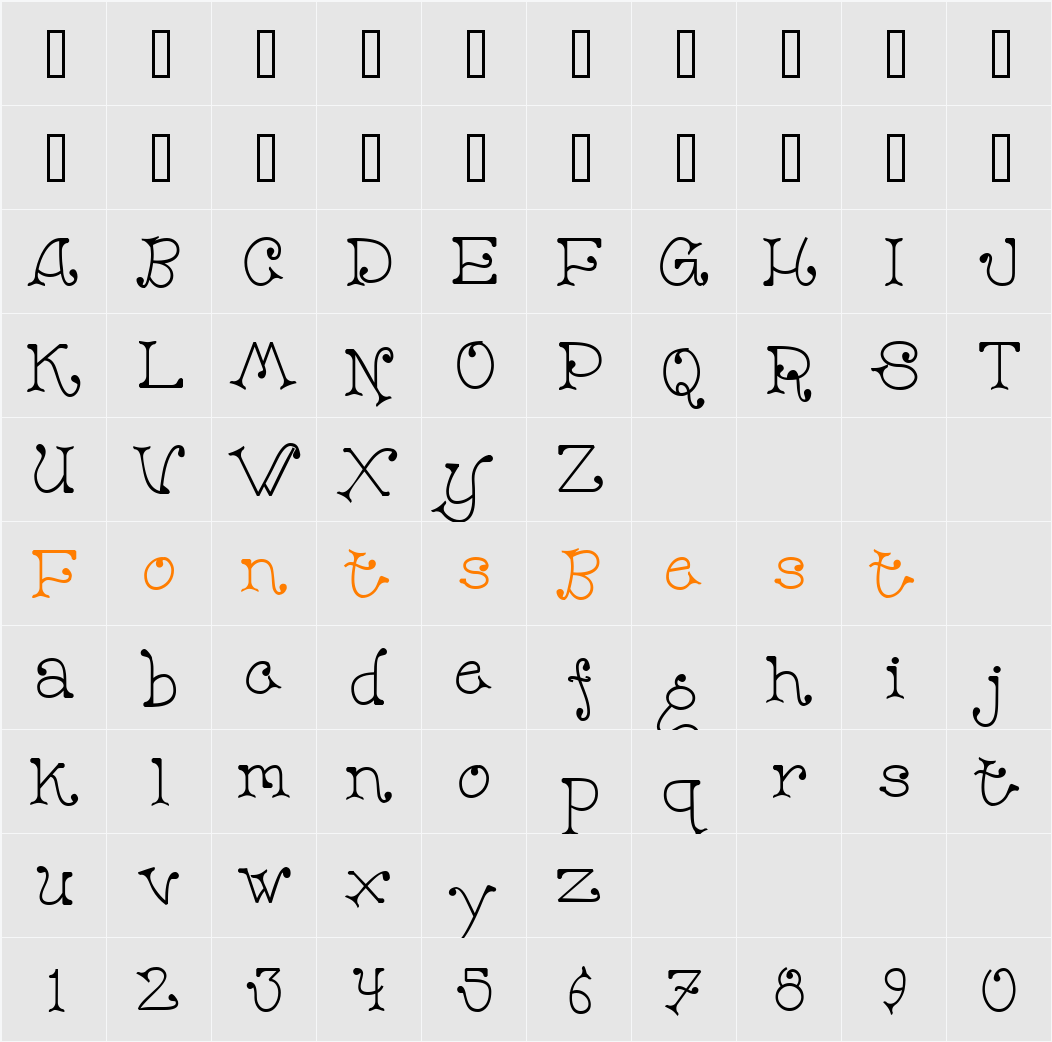 DC Lindsey Character Map