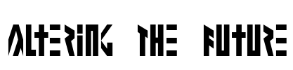 Altering The Future Font Image