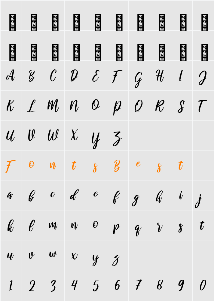 raustila Character Map