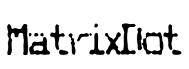 MatrixDot Font Image