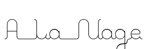 A La Nage Font Image