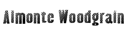 Almonte Woodgrain Font Image