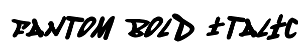 Fantom Bold Italic Font Image