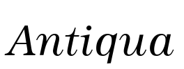 Antiqua Font Image