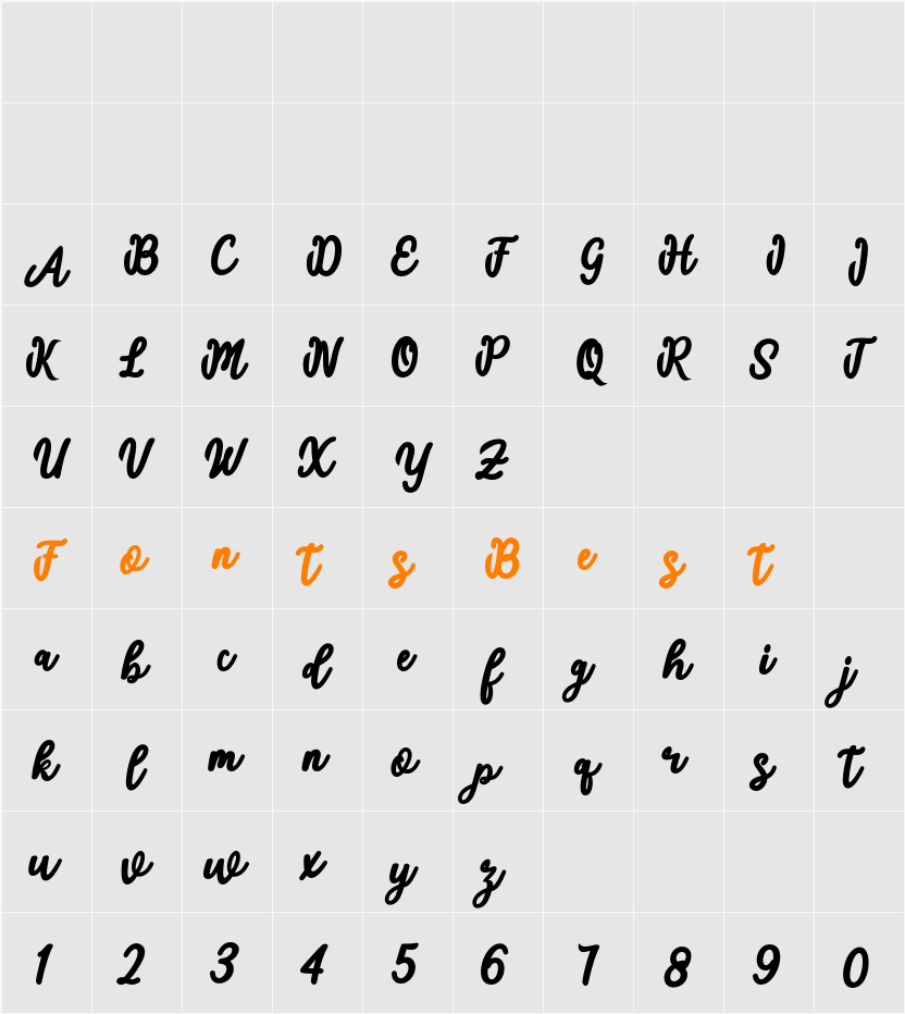 adinda Character Map